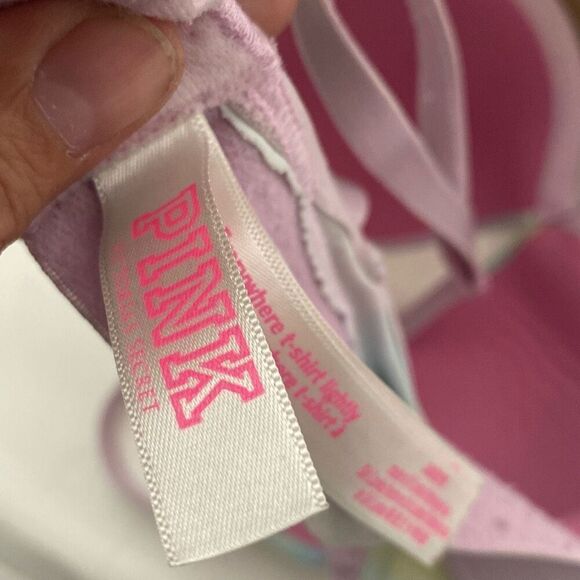 Pink Victoria's Secret Women's Multicolor Wear Everywear Lined T-Shirt Bra 34B - Picture 8 of 8